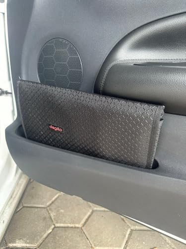 Dogsto die Hunde Automatte/Klappmatte für jedes Auto Schnell zusammengeklappt (Magnetverschluss) | Der Schmutz bleibt in der Matte | Sauber und ordentlich weggelegt, Kunstleder-Schwarz