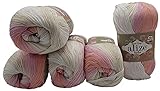 Para agujas de grosor 2 - 4 (punto) o 1 - 3 (ganchillo)