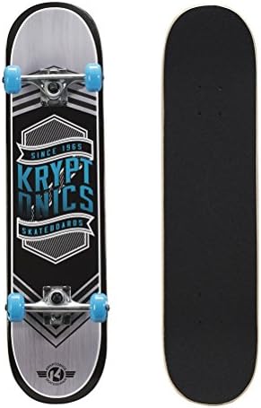 Kryptonics Drop-In Series 31" Complete Skateboard, Flag Blue (163684)