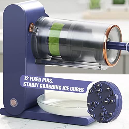 json2xml Elektrische Rasierte Eismaschine, Eisrasierer Mit 2 Eiswürfelschalen, Tragbarer Eisbrecher/USB Lade Slush… – Bild 5