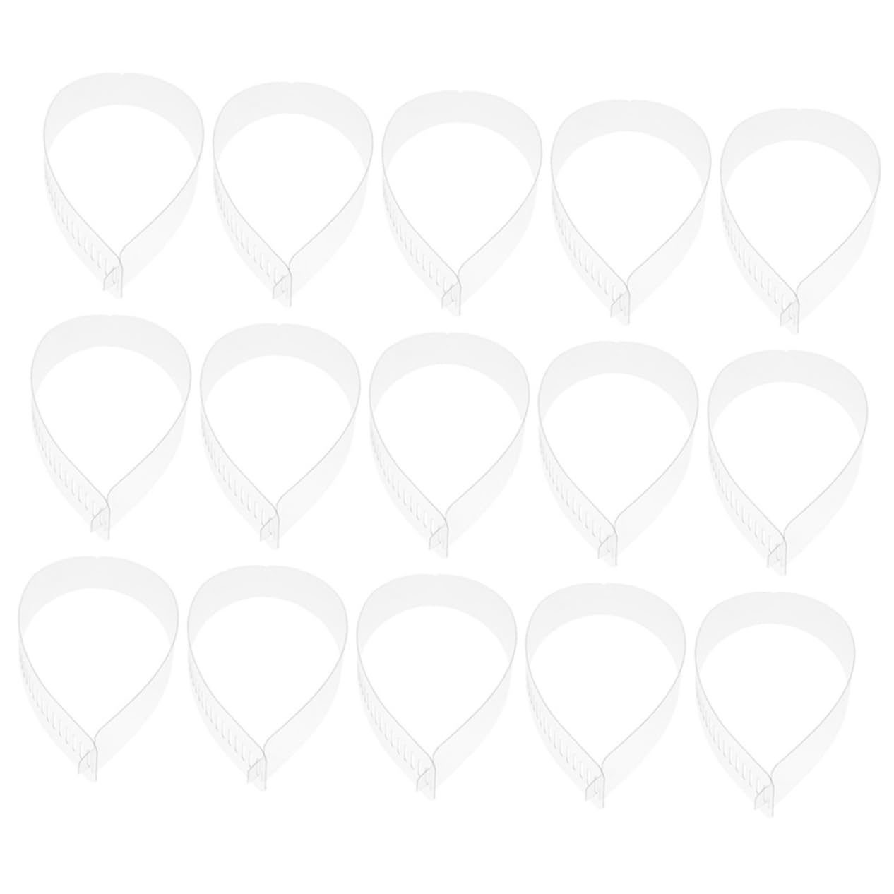 FOMIYES 60pcs Collar Stays Pvc Transparent Fixing Strips for Men's Shirt Collar Support