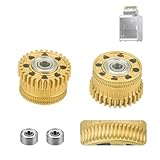 Gold K2 Extruder Gear (2 pcs) K2 Plus Extruder xirbbo Upgrade Gears Kit All Metal Filament Drive Extruder Gear for K2 Plus 3D Printer Accessories Parts