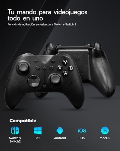 Mando Inalámbrico PC y Switch GuliKit ES PRO Negro con Joysticks TMR 7