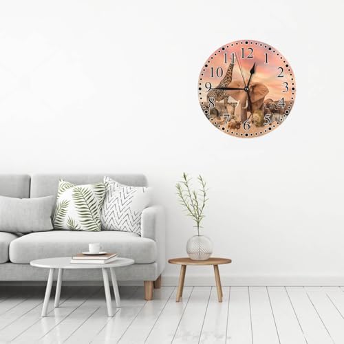 Reloj de pared analógico silencioso 10 pulgadas miniatura 5