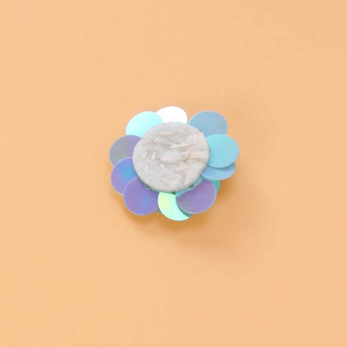 Blue Round Plastic Sequins for Crafts and Scrapbooks, Sew