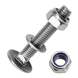 Techtanium Schlossschrauben-Set M5x50 Edelstahl 200 Stück