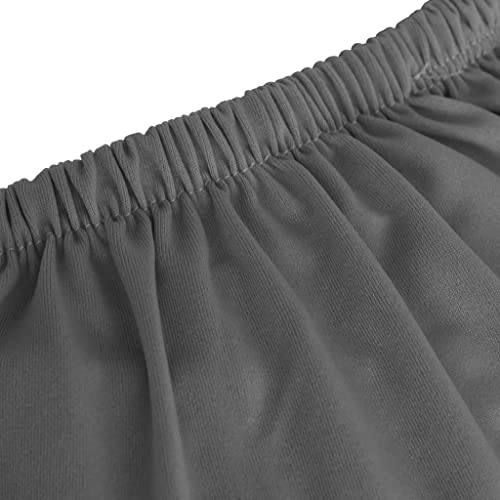 Housse de canapé 4 places anthracite extensible et couverture de protection - 6