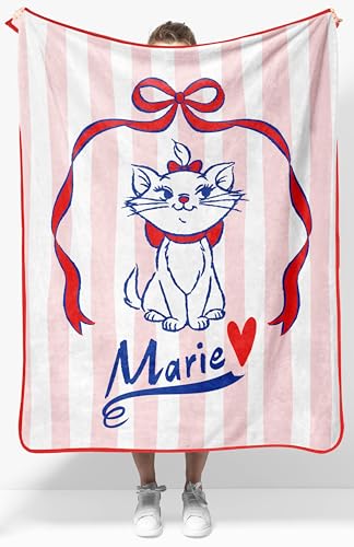 Jay Franco Kids Plush Throw Blanket – Soft & Cozy Fleece Throw for Bedroom & Couch Décor, Official Licensed Product, Multi - Aristocats, 40x50 - Travel Blanket