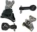 #M107 A4530 A4534 A4546 A4543 06-2010 Honda Engine Motor Mount Set 4 50890snaa81 Civic 1.8 L4 06 07 08 09 2010