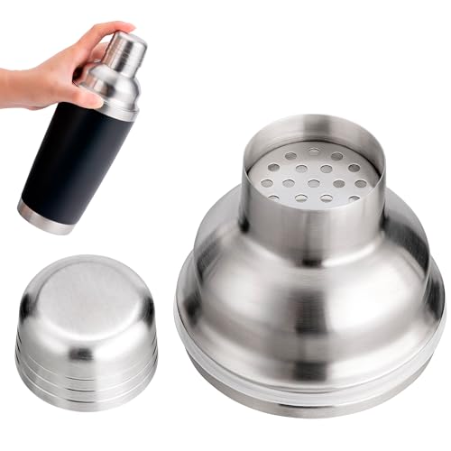 Bluwing Cocktail Shaker Lid for YETI Rambler 20oz Tumbler/ 20 oz Stackable Cup/24 oz Mug/25 oz Straw Mug/10oz Mug/10 oz Lowball Stainless Steel Cocktail Shaker Lid