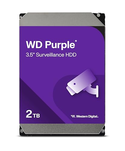 Western Digital WD23PURZ-EC Internal Hard Drive 2TB CMR 3.5 Inch SATA Cache 64MB Surveillance System view 1
