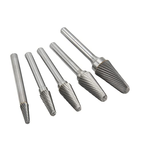 Set de Fresas de Carburo con Corte Simple, 5 Piezas, Mango 6 mm miniatura 6