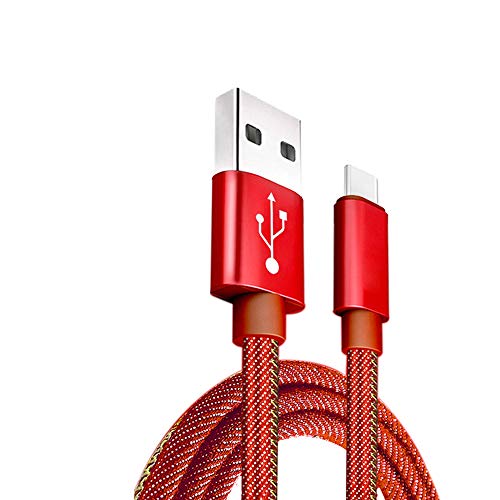 USB Type C ケーブル【長さ0.5M】タイプc 充電ケーブル 急速充電 デニム生地 超耐久 USB A to USB C ケーブル データ転送 iPhone 16 Pro Max iPhone 15 Plus Galaxy Xperia AQUOS
