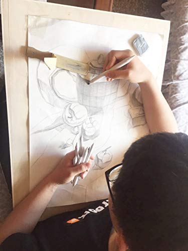 Blending Stumps And Tortillions Set With 2 Pieces Sandpaper Pencil Sharpener, 1 Eraser Sketch,For Student Sketch Drawing Kit (6 Pcs +4) #TOP7