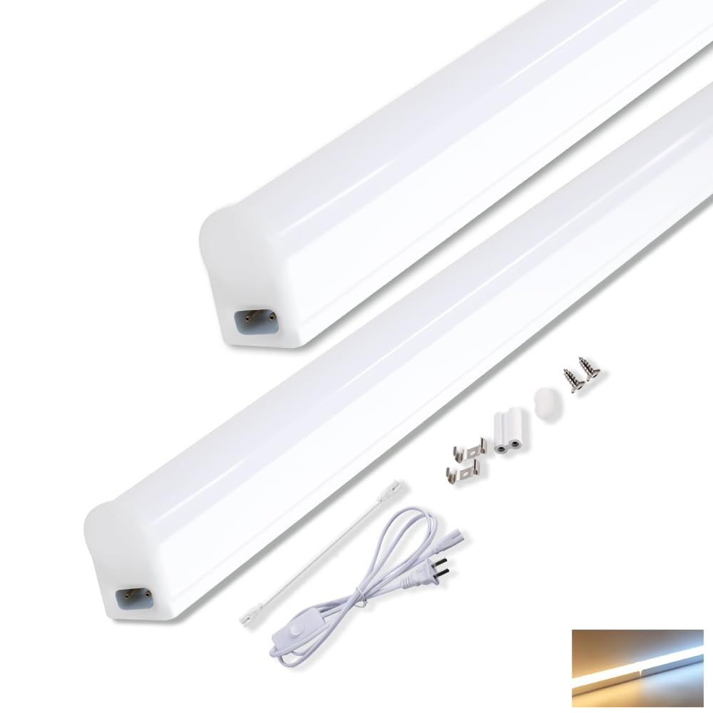 10本セット 薄型LED蛍光灯 器具一体型 120cm 昼白色 6000K 家具