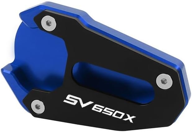 Motorcycle Support Stand Plate Kickstand for S&uzuki SV650 SV650X for Gladius SFV 650 SV 650 SV 650X CNC Kickstand Extension Plate Foot Side Stand Enlarger Pad Support Plate