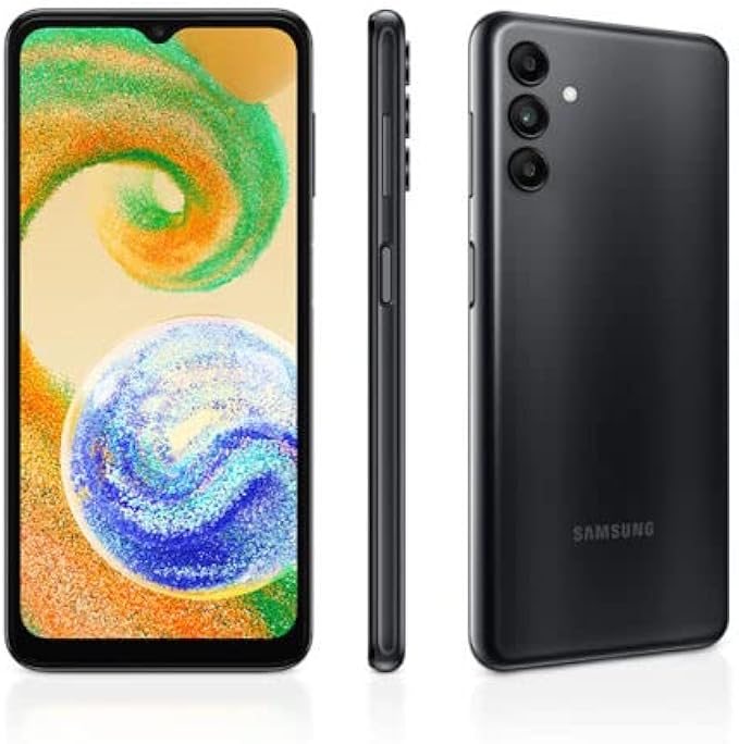 SAMSUNG Galaxy A04S 4G LTE (128GB + 4GB) Unlocked Worldwide (Only T-Mobile/Mint/Metro USA Market) 6.5" 50MP Triple Camera + (w/Fast Car Charger) (Black)