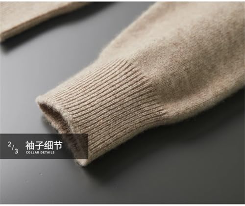 Men's Slim Winter Cashmere Pullover O-Neck Loose Warm Sweater3