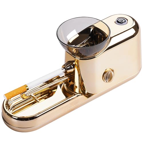 SINBAISHUNYYT The Za Machine, Lorivu Automatic Roller, Electric Pre Roll Machine, Electric Joint Weed Roller, Automatic Cone Loader Filler(Gold)