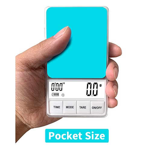 Espresso Scale With Timer, Slim And Thin, 1000G X 0.1G, Small Espresso Coffee Scale, 35 Ounces By 0.01Oz, Coffee Scale Espresso, Large Backlit Display (Batteries Included) #TOP1