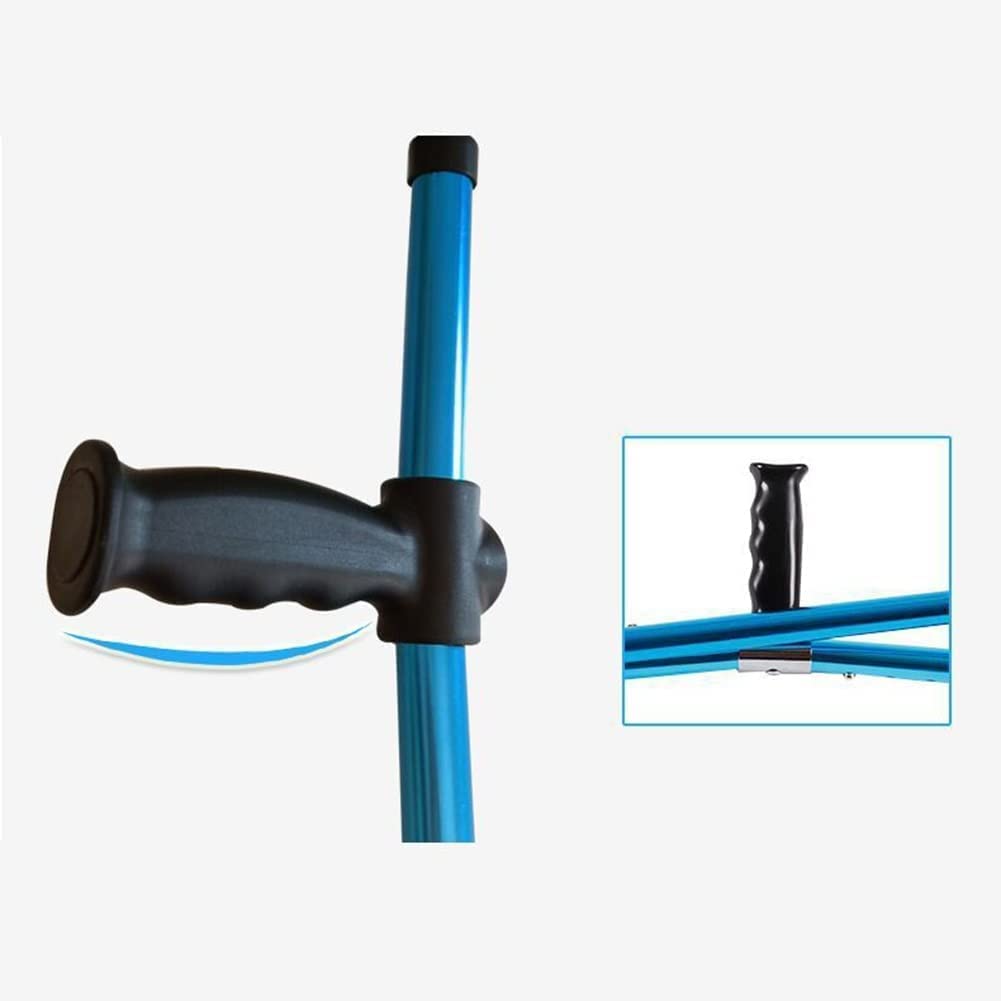 PAASHE Muletas Ligeras, Bastones Plegables de Aluminio para Axilas, Bastones para Caminar con Ajuste de Altura para Adultos, bastón para Caminar