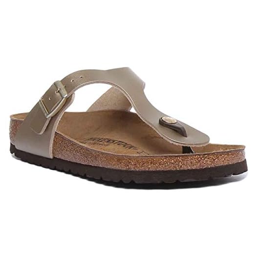 Birkenstock Damen Gizeh' flip-Flops, Gold, 42 EU