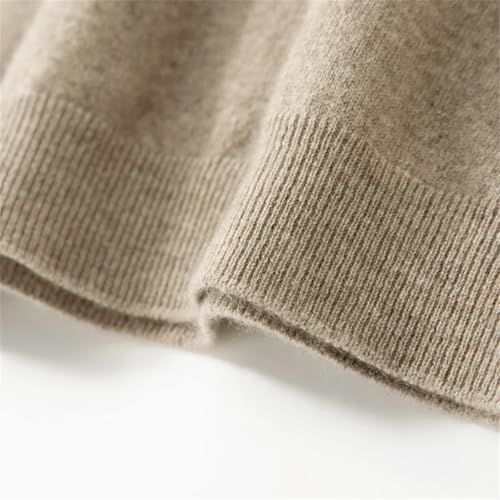 Dcvmvmn Men's Autumn/Winter Solid Wool Half High Collar Solid Color Pullover Casual Soft Loose Breathable Sweater3