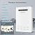 Natural Gas Tankless Water Heater, Outdoor Installation, Up to 5.3 GPM 130000 BTU On Demand Residential Natural Gas Instant Hot Water Heater Outdoor with Remote Controller, 110V,CSA Certificated,White