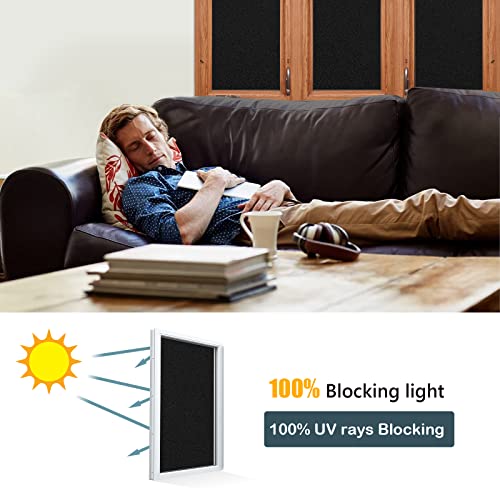 Película opaca para ventana con privacidad Total Blackout 17.5 pulg x 7.8 pies miniatura 2