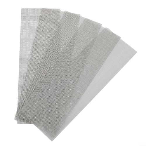 Glewi Auto-Stoßstangen-Reparaturnetz, 15 x 5 cm, Edelstahlgewebe für Kunststoff-Risslochbefestigung, Karosserie-Set, Reparaturwerkzeug, Silber, 5 Stück (10) Glewi Auto-Stoßstangen-Reparaturnetz, 15 x 5 cm, Edelstahlgewebe für Kunststoff-Risslochbefestigung, Karosserie-Set, Reparaturwerkzeug, Silber, 5 Stück (10)
