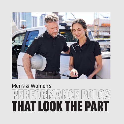 CornerStone Unisex Industrial Snag-Proof Pique Polo, Black, Small4