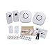 Wireless Doorbell by SadoTech – Waterproof Door Bells & Chimes Wireless Kit, 1000-ft Range,52 Door Bell Chimes, 4 Volume Levels with LED, Wireless Doorbells w/ 2 Receiver & 2 Button, Crosspoint, White