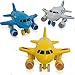 KIDSTHRILL Kids Airplane Toy for Boys & Girls. Set of Three Toy Airplanes with Flashing Lights, Music & Airplane Sound, Push and Go Toy Plane Gift Toys for Toddler Boys 2 3 4 5 6 7 Years Old & up