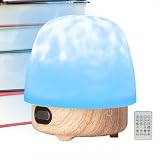 Kids Moon Night Light - Lámpara de escritorio de luna LED con altavoz de música para vivero, control remoto nocturno con función de iluminación ambiental, lámpara decorativa para el salón Dorm Camp