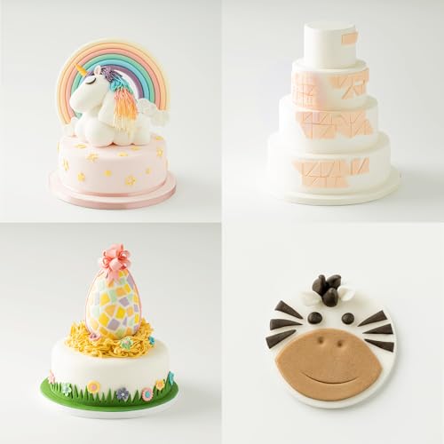 Massa Ticino Set 1x Fondant Weiß 250g und 1x Fondant Schwarz 250g – Premium Zuckermasse für Kuchen, Rollfondant - Perfekt für Torten, Modellierungen & Dekorationen – Fondant für Profi- und Hobbybäcker