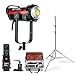 Aputure 300D II Led Video Light with 3.9-9.1 Feet Light Stand V-Mount 55000lux@0.5M 5500k Sidus Link App Control 8 Built-in Lighting Effects 2.4G 100m Wireless Remote Control USB Firmware Upgrade
