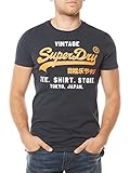 Superdry Men's Shop Duo Graphic T-Shirt, Blue, Large