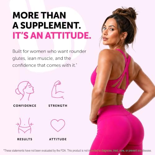 BubbleButt OMGB Creatine Gummies for Women – Build Rounder Glutes & Improve Muscle Tone, 5g Creatine Monohydrate Supplement for Strength & Recovery, Low Sugar, Low Cal, Tangerine, 30 SVG, Made in USA — 사진 2