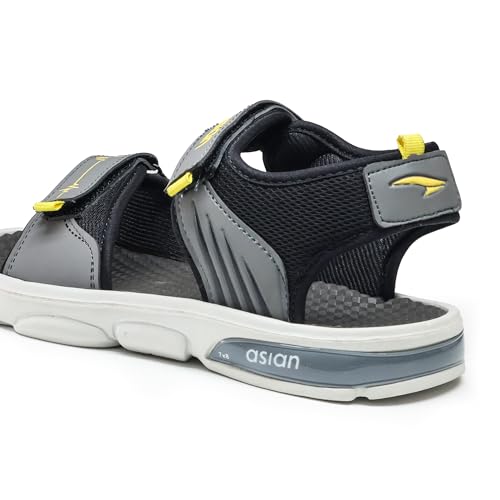 Image of ASIAN Mens Virat-02 Casual Sandals With Adjustable Velcro Closure For Easy Wear With Flexible Fitting And Trendy And Stylish Looks With Unique Sole Design | Ideal For Everyday Use For Boys