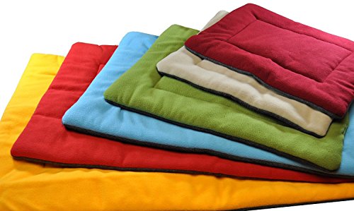 vivibear VIVI Oso 5 tamaños Suave Forro Polar Invierno cálido Perros, Perro o Cama para Dormir Kitty Pan Suelo Dormir Cama caushion Caja colchón Mascotas Cama, Rojo