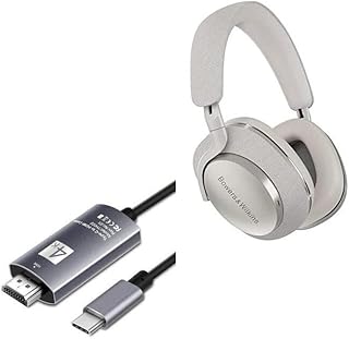 BoxWave Cable Compatible with Bowers & Wilkins Px7 S2 - SmartDisplay Cable - USB Type-C to HDMI (6 ft), USB C/HDMI Cable - Jet Black