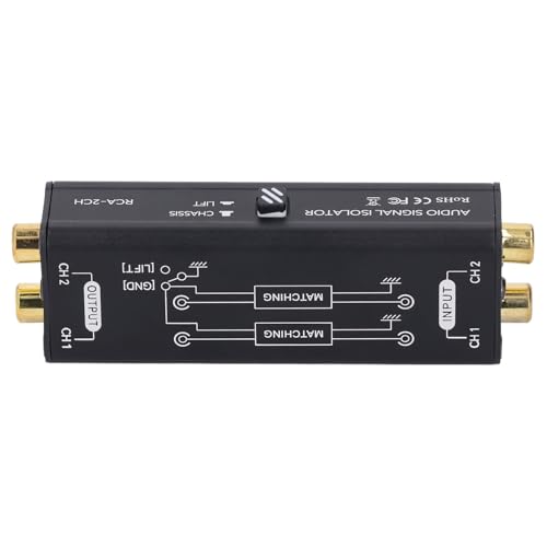 Filtre de signal sonore 2 canaux anti-bourdonnement pour microphone et mixeur audio