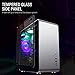 immagine 4GOLDEN FIELD - M3S Mini ITX Tower Computer Aluminium Case PC Gaming con Finestra Laterale