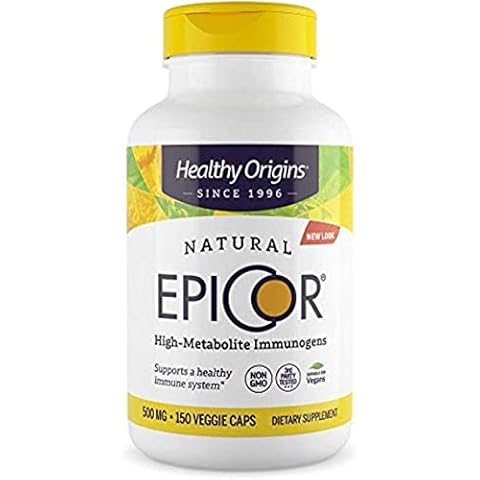Healthy Origins EpiCor (Immune Protection), 500 mg - Plant-Based Immune Support Capsules - Gluten-Free & Non-GMO Supplement - 150 Veggie Caps Cover