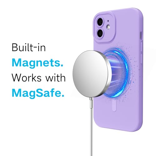 Coque rigide iPhone 12 Mini violette fine anti-choc Magsafe