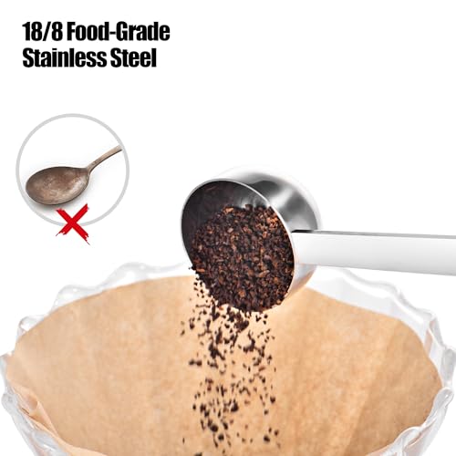Doosu Metal 8.5in Long Handle Coffee Scoop for Ground Coffee (1 Tbsp) by Doosu - Used condition - Image 3