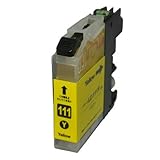 残量検知対応ICチップ付 ブラザー LC111シリーズ対応 互換インク (イエロー)
