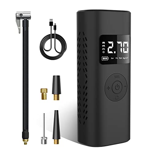 AWESAFE Elektrische luchtpomp met 7800 mAh accu, 150 psi draagbare Inflator met digitaal...