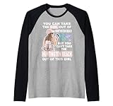 ragazza fresca di huntington beach -proud huntington beach girl maglia con maniche raglan
