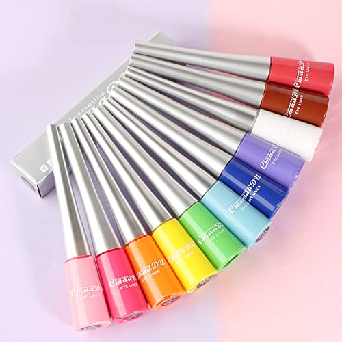 Evpct 2Pcs White Black Liquid Eyeliner Set Waterproof White Eye Liners For Women Eyes Wing Eyeliner Stamps Shapes Colored Eyeliner Delineador De Ojos A Prueba De Agua Contra El Agua Blanco Para Ojos thumb #6